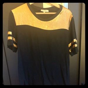 Top SANDRO Size 3 silk and Lurex